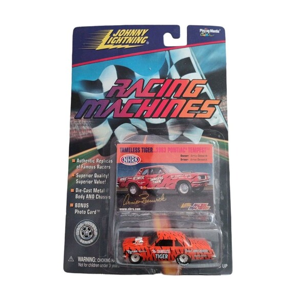 1999 Johnny Lightning Arnie Beswick Auto Tameless Tiger 1963 Pontiac Tempest - Picture 1 of 4